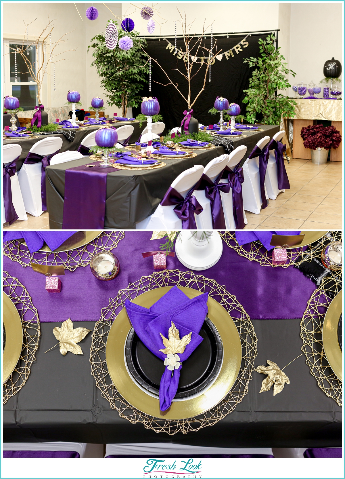 Halloween Bridal Shower Decor