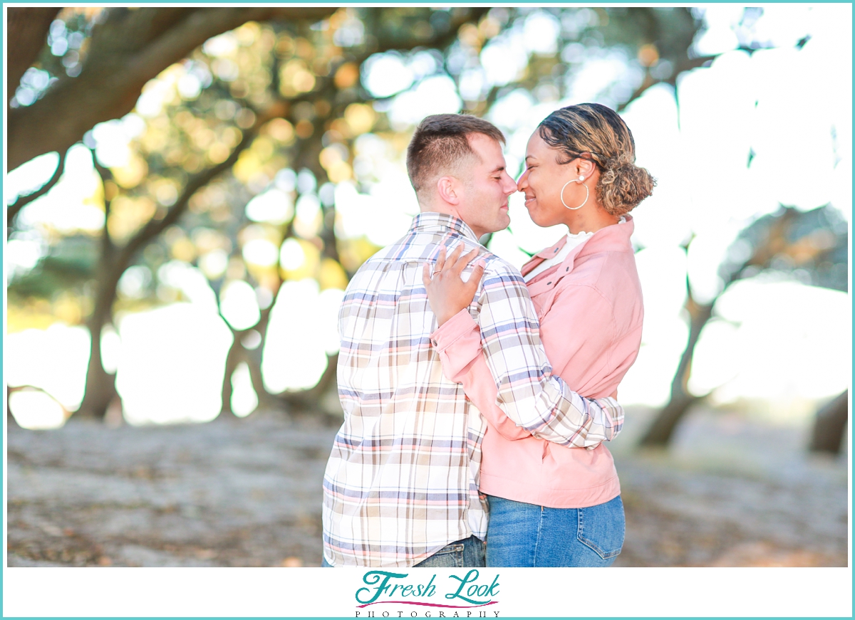 romantic afternoon engagement photoshoot