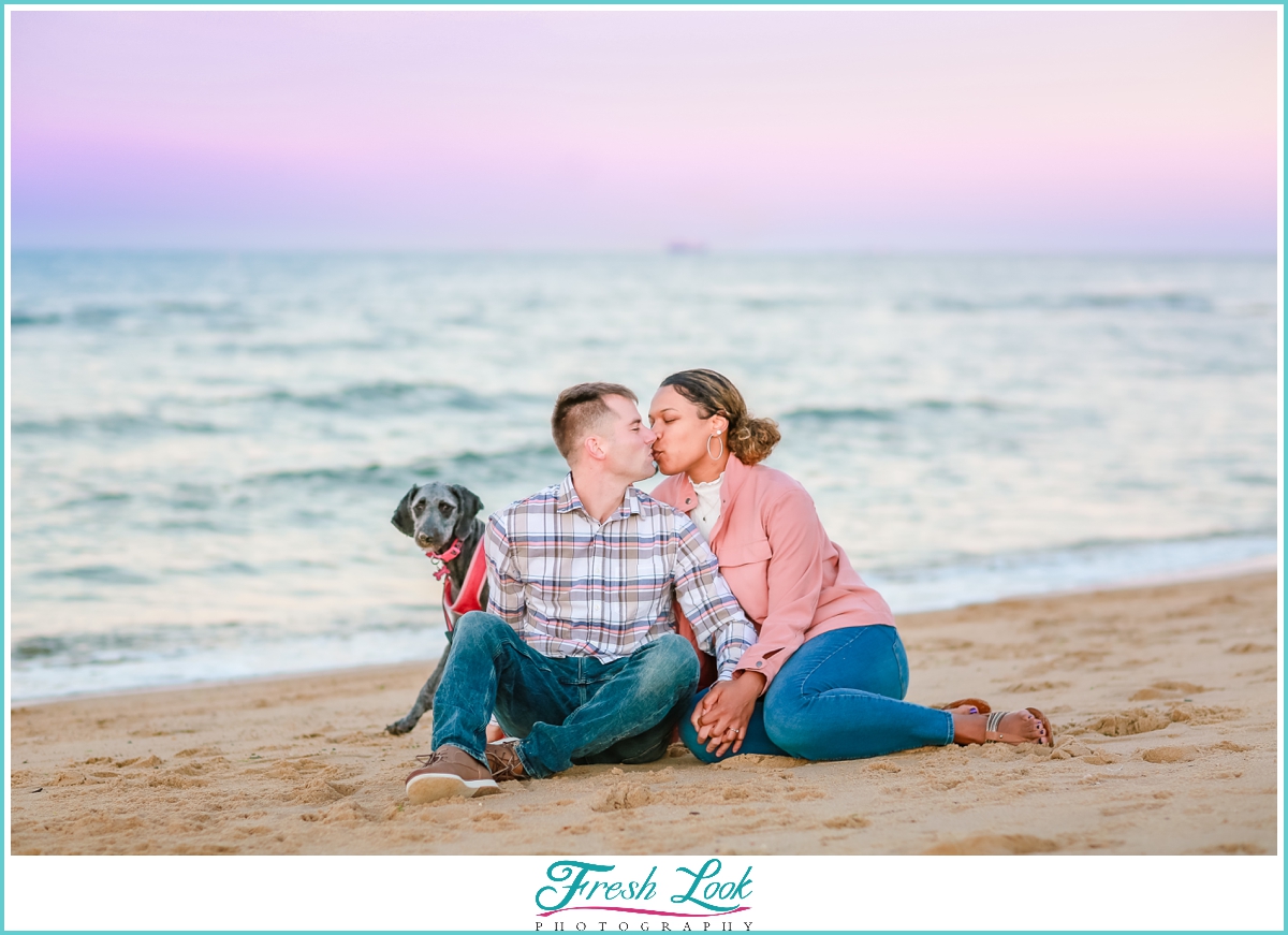 Norfolk VIrginia engagement photoshoot