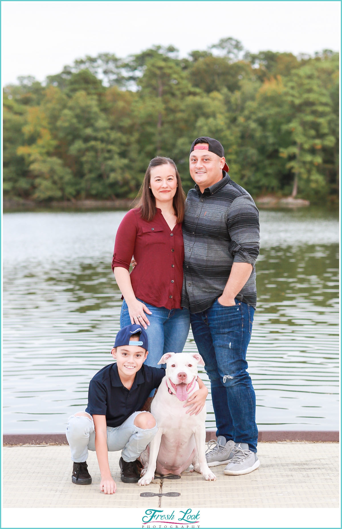 Family photos at Lake Lawson