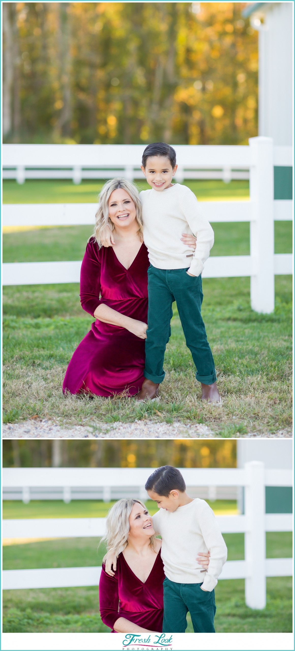 mother and son photoshoot