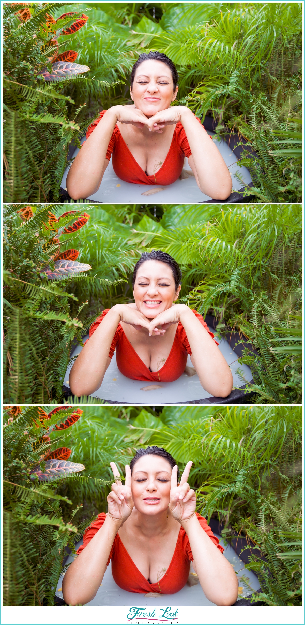 silly photos during maternity photoshoot