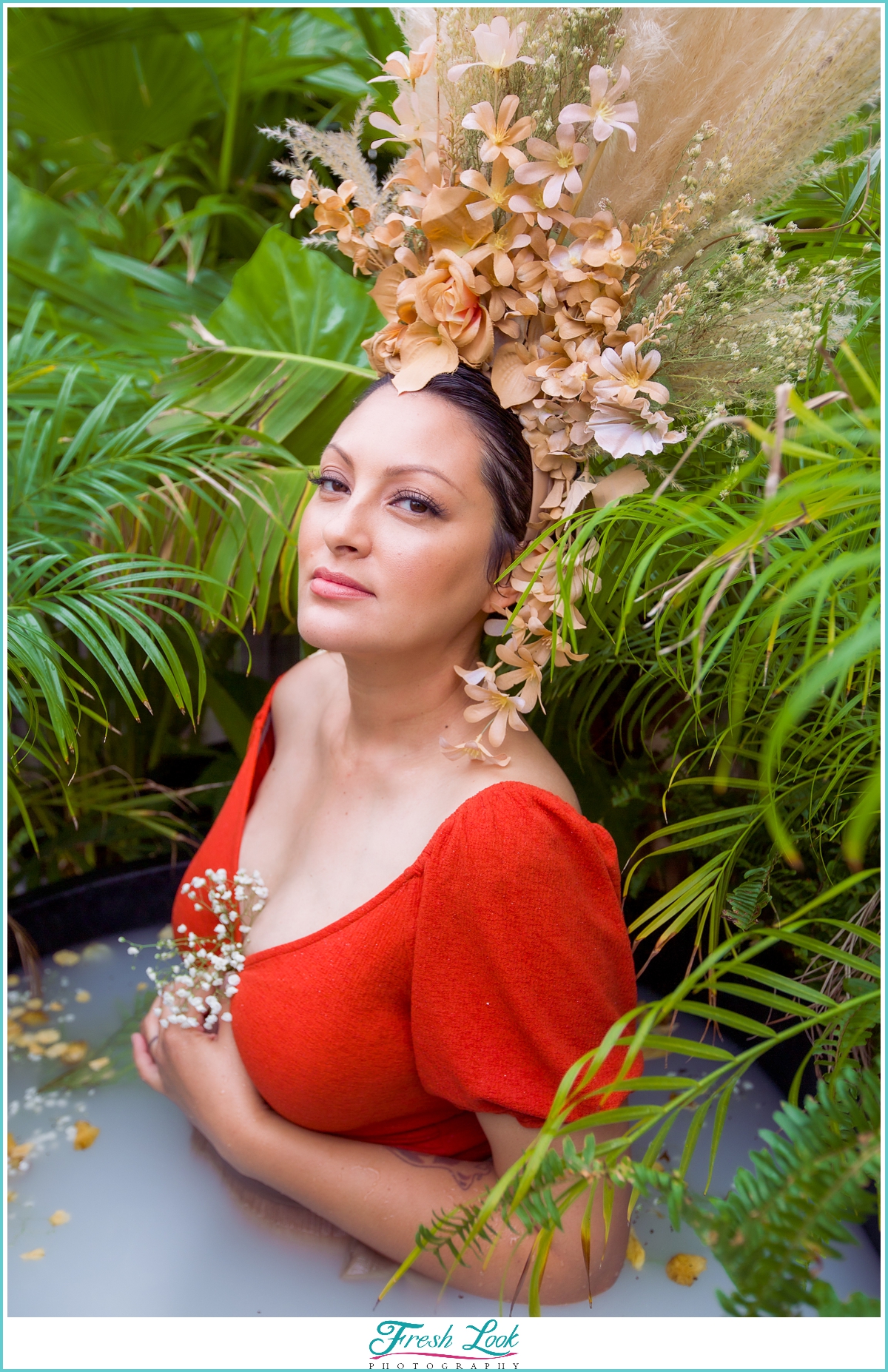 Maternity Floral Tub Session