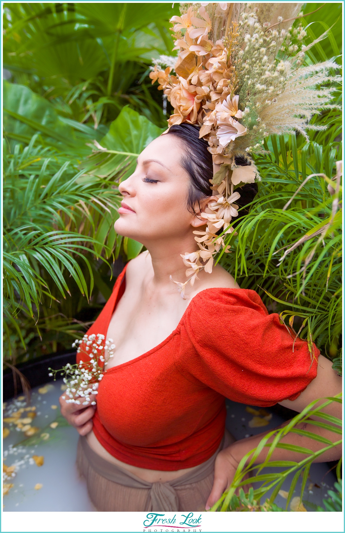 Maternity Tub Floral Session