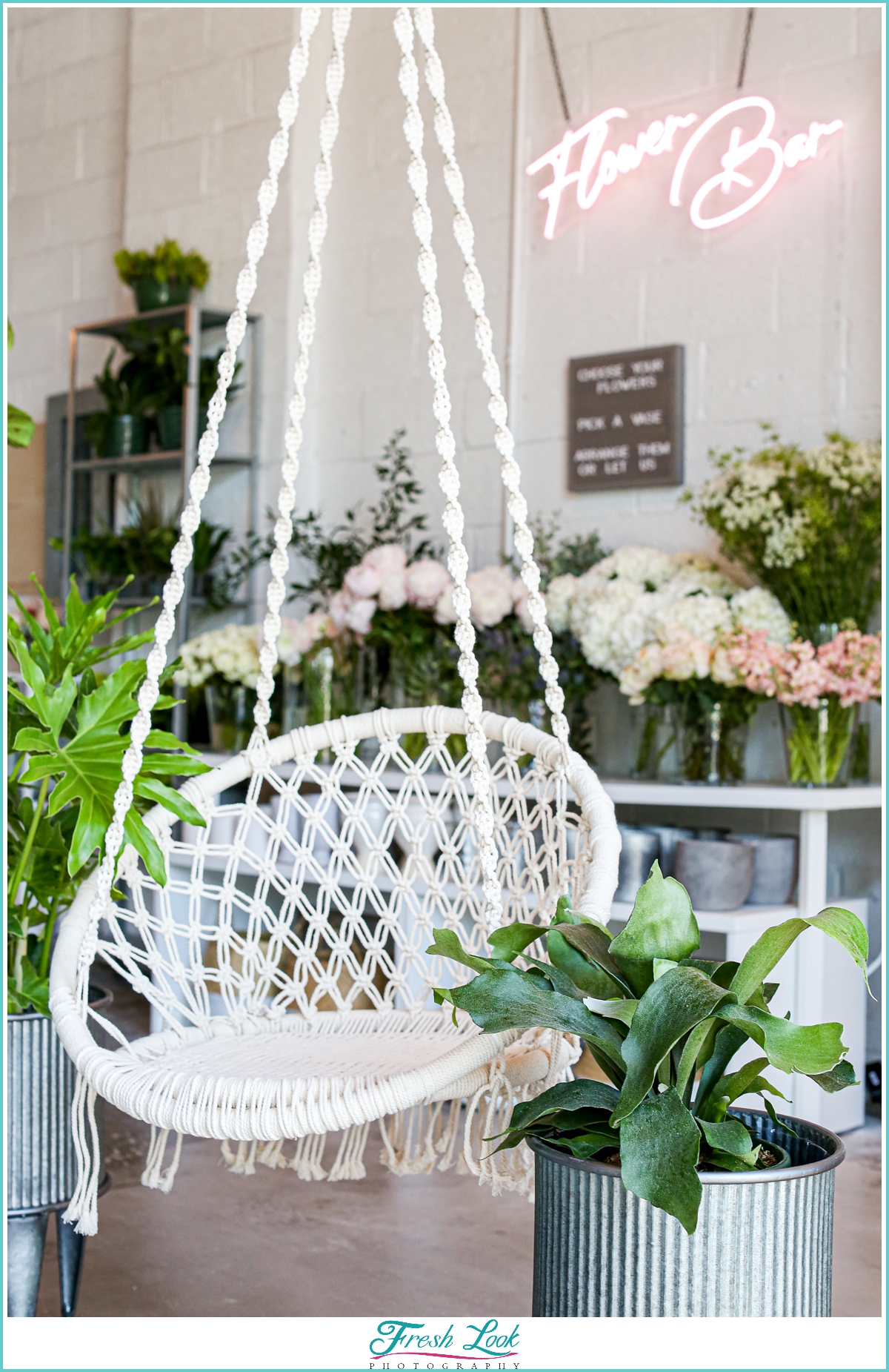 Flower Bar shop decor