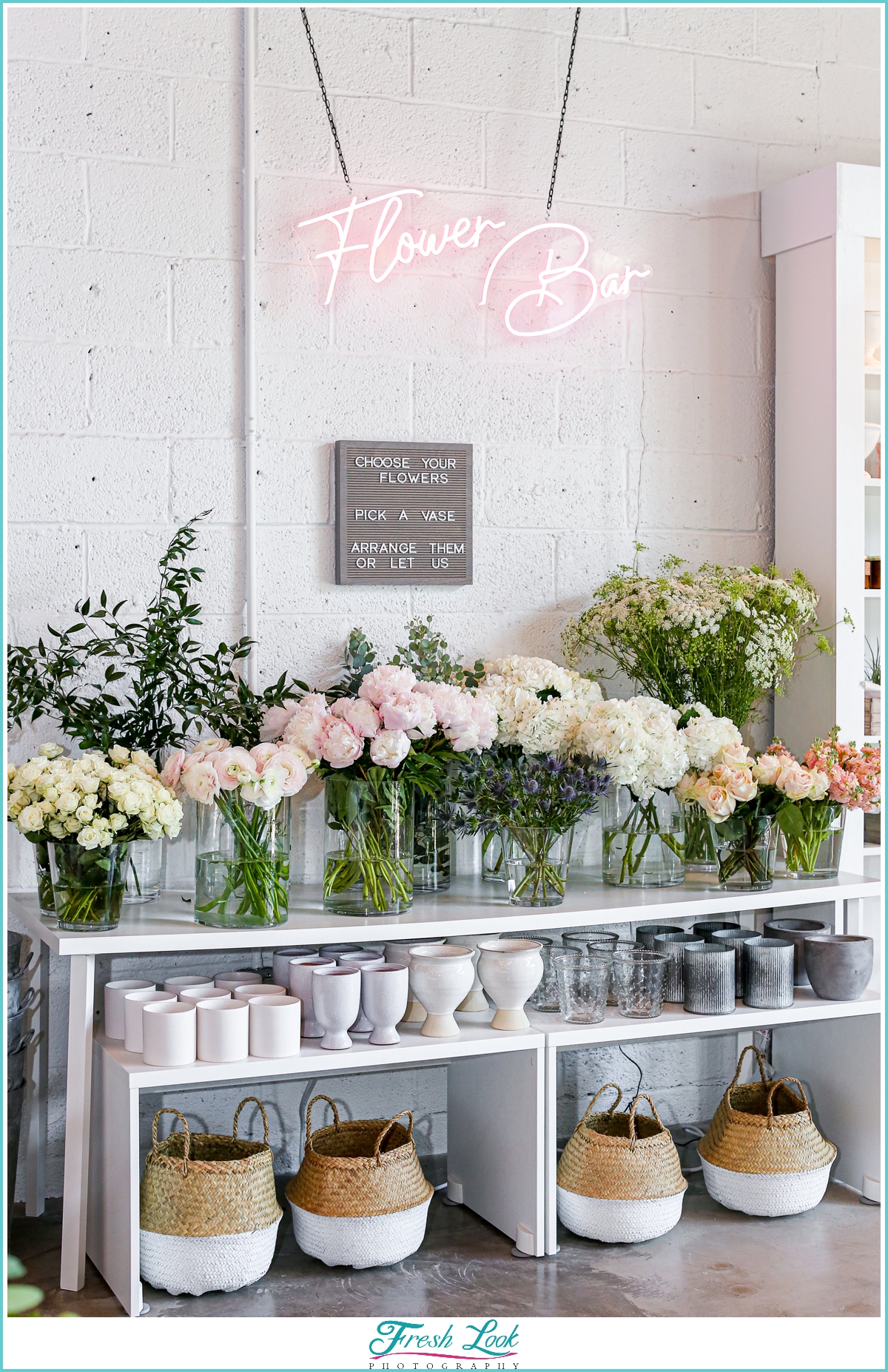 Make your own flower bar