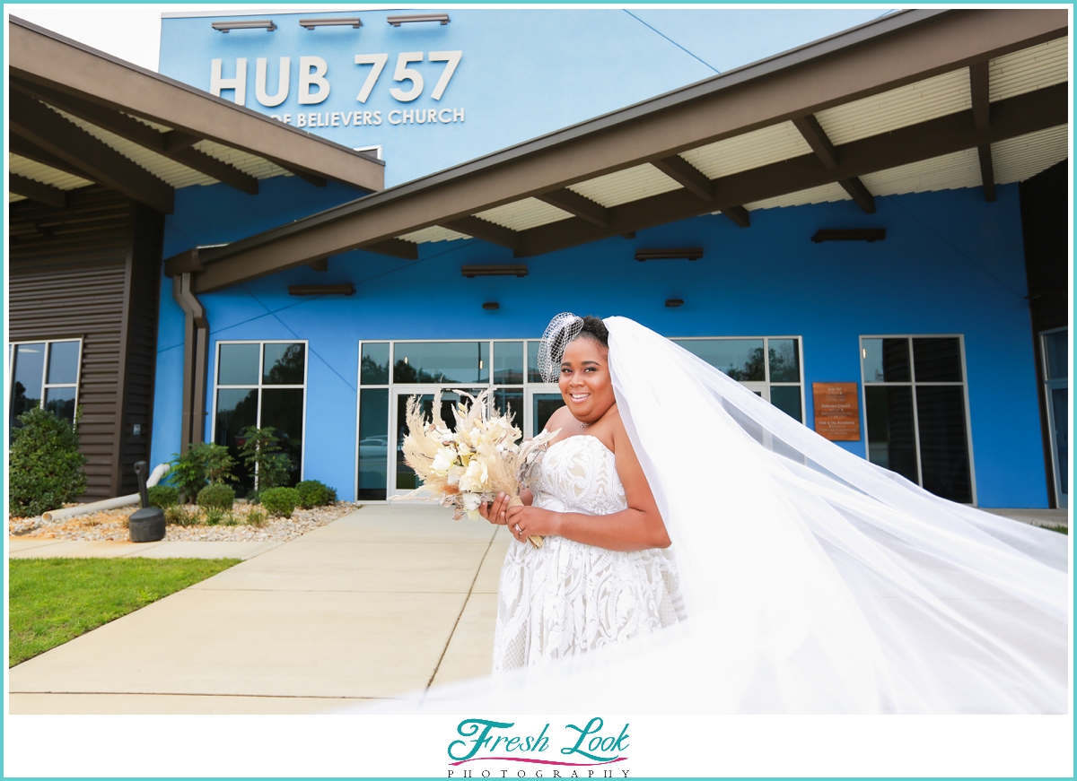 Cathedral Veil Bridal Session