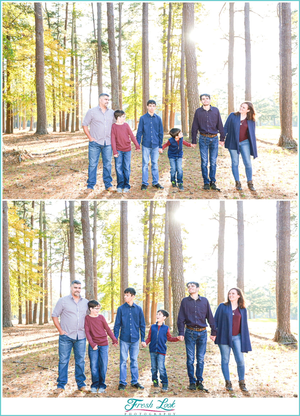 silly family photoshoot
