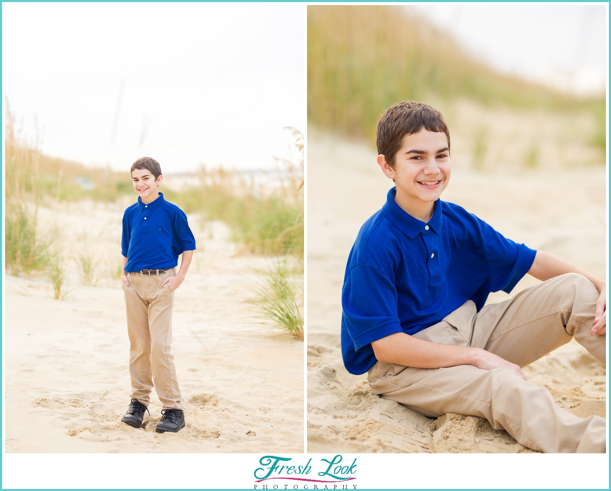 handsome boy beach portraits