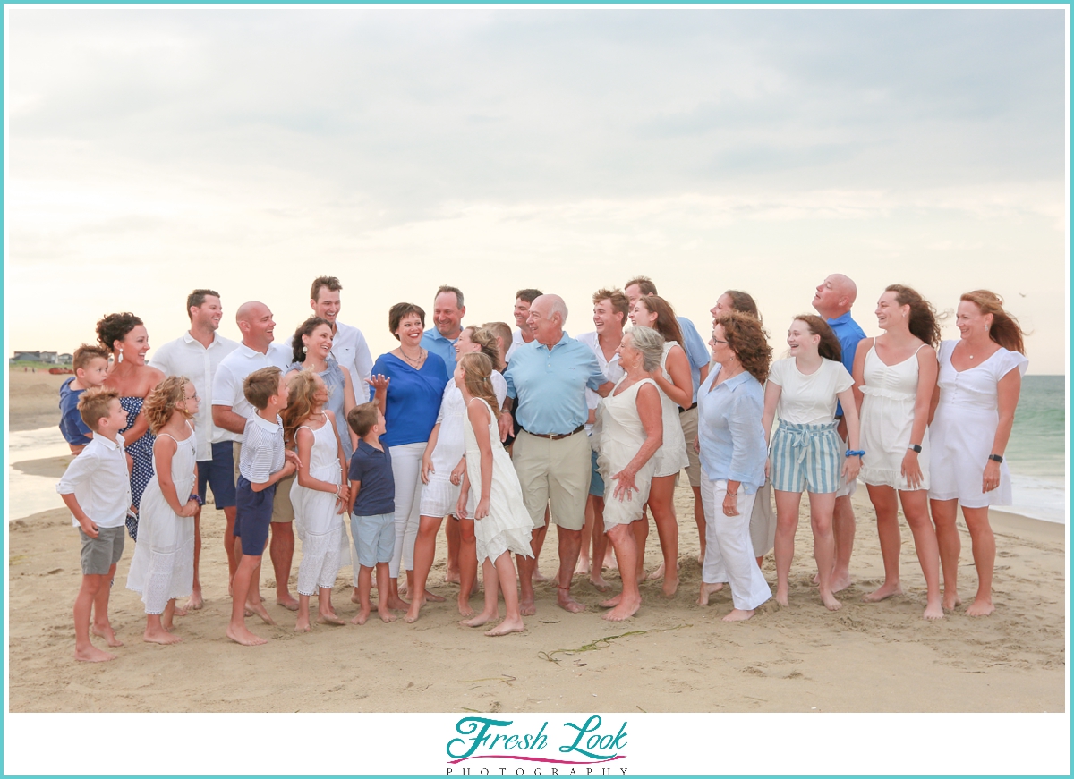 fun beach family photography