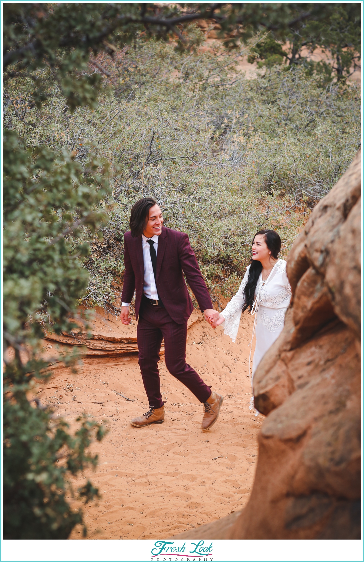 Zion national park elopement