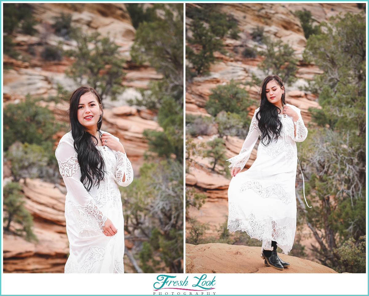 Zion National park bridal session