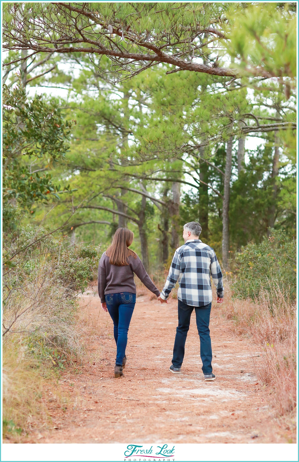 woodsy engagement photos