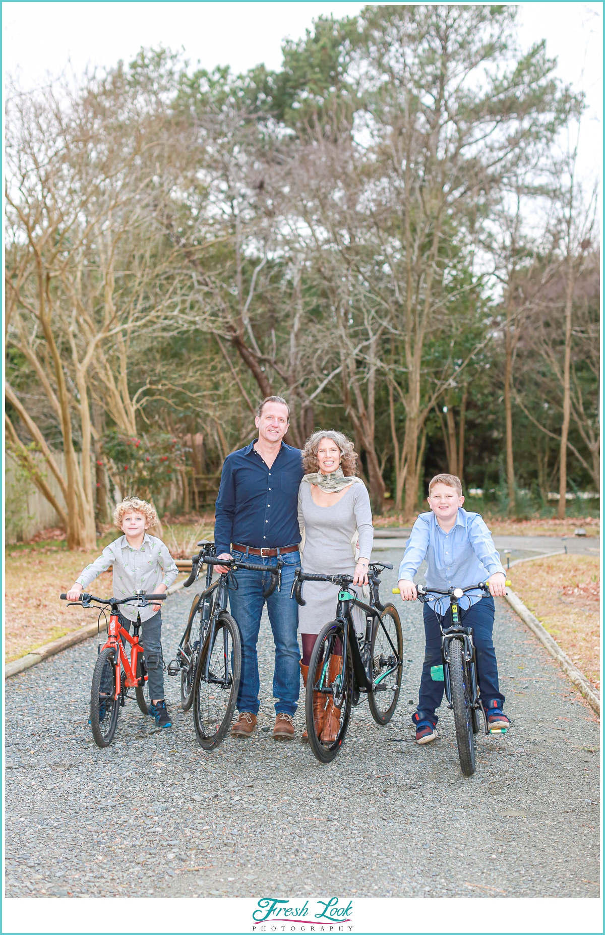 family bike ride