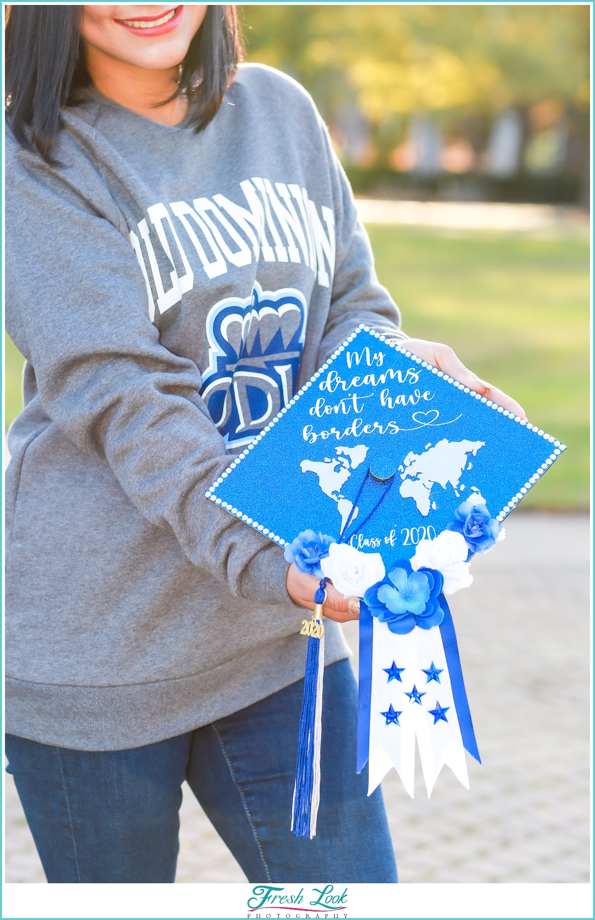 World explorer graduation cap