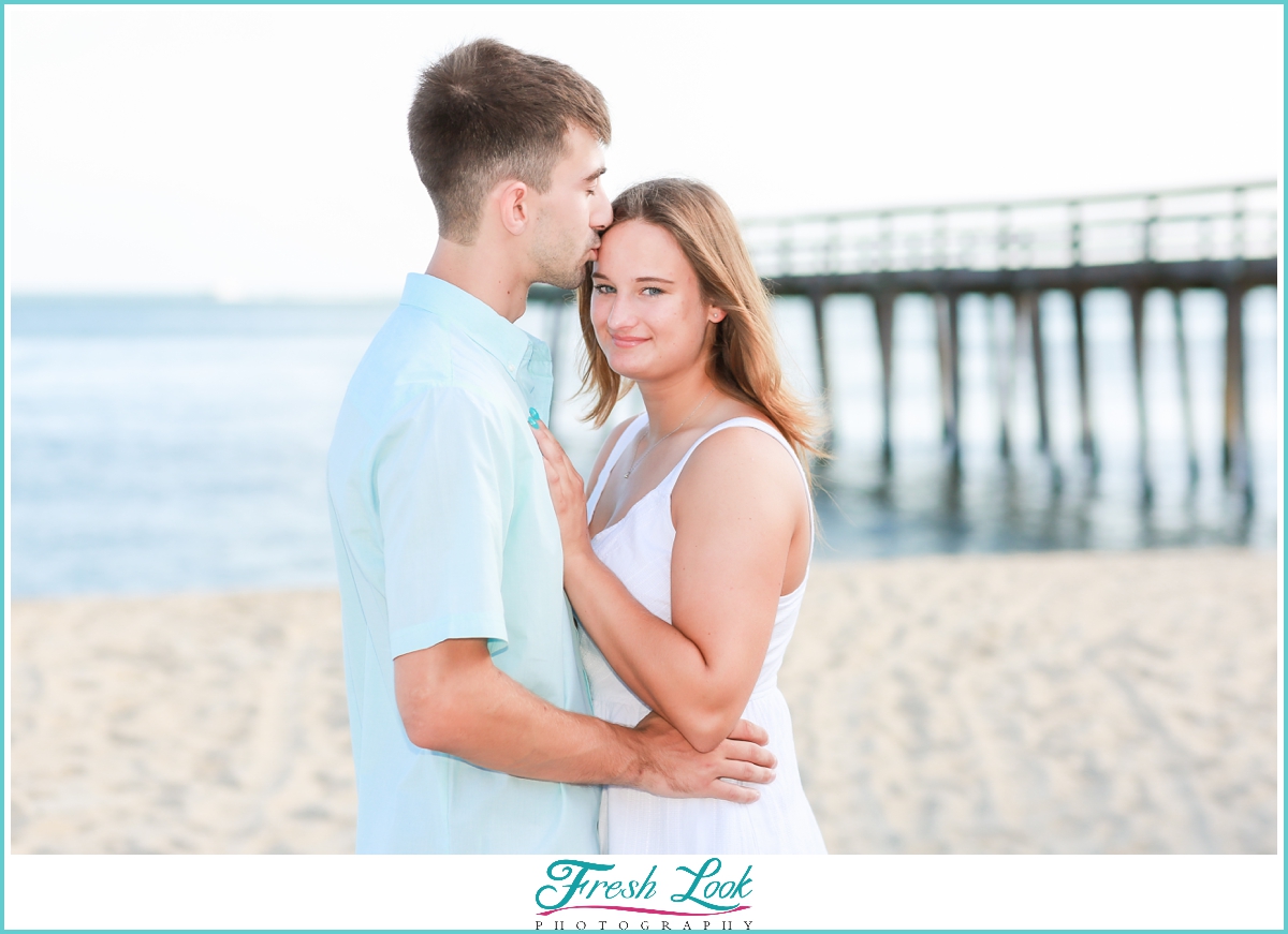 beach engagement session