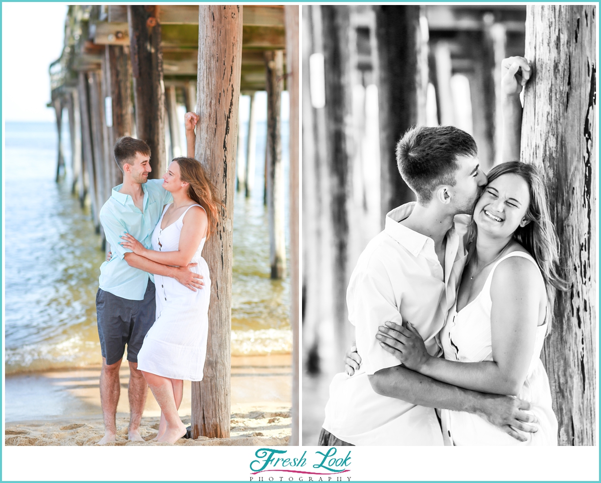 Surprise beach proposal