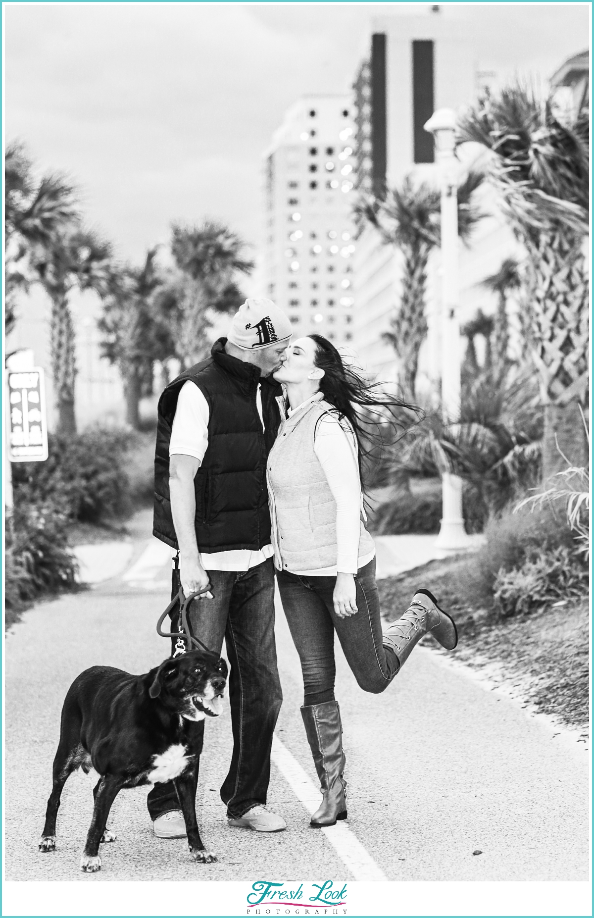 Romantic Engagement Session on the Boardwalk