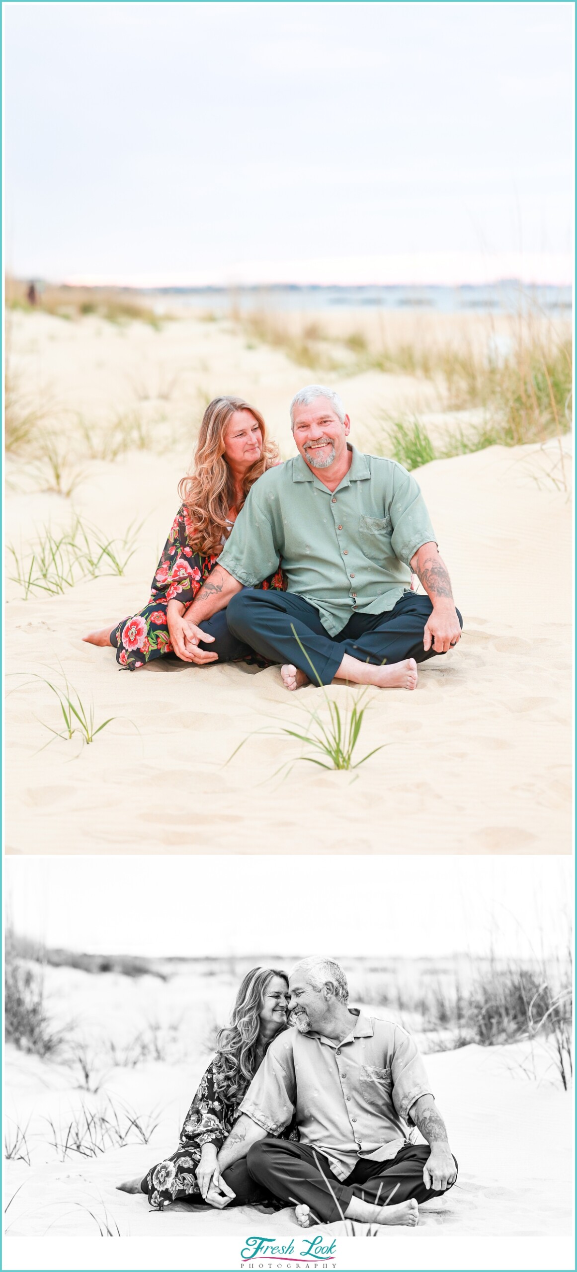 couples beach photo session