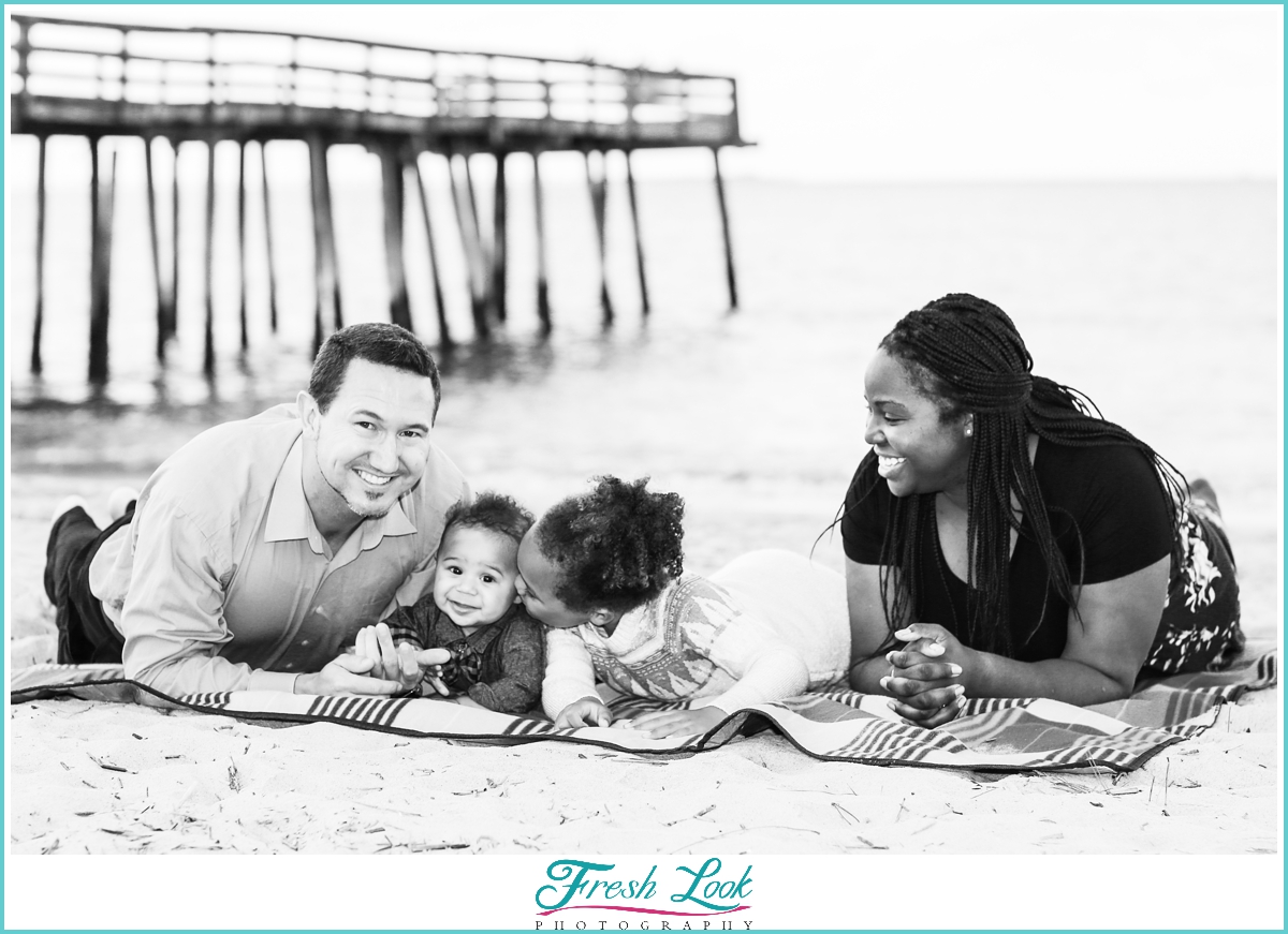 winter beach photoshoot Virginia Beach
