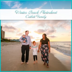 Winter Beach Photoshoot | Catlett Family
