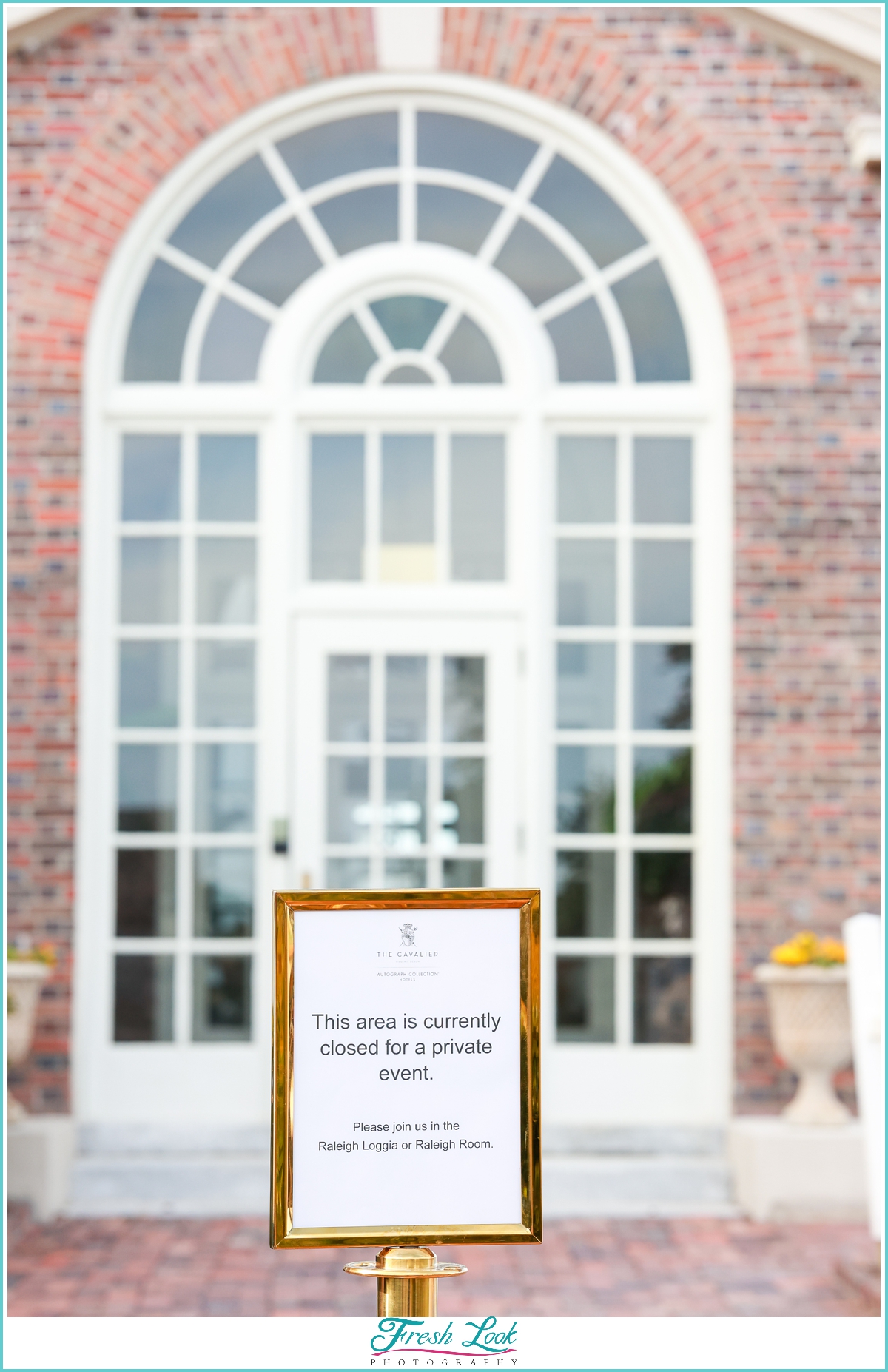 special event sign at Cavalier Hotel