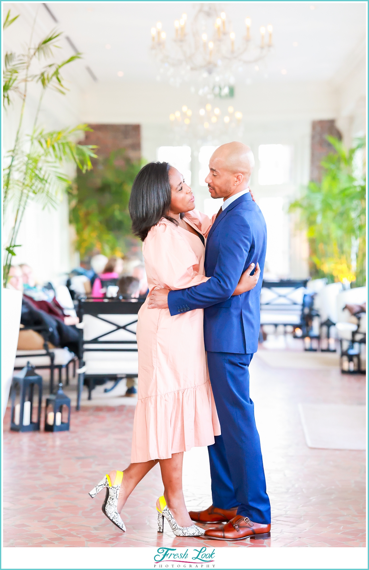 engagement photoshoot at Cavalier Hotel