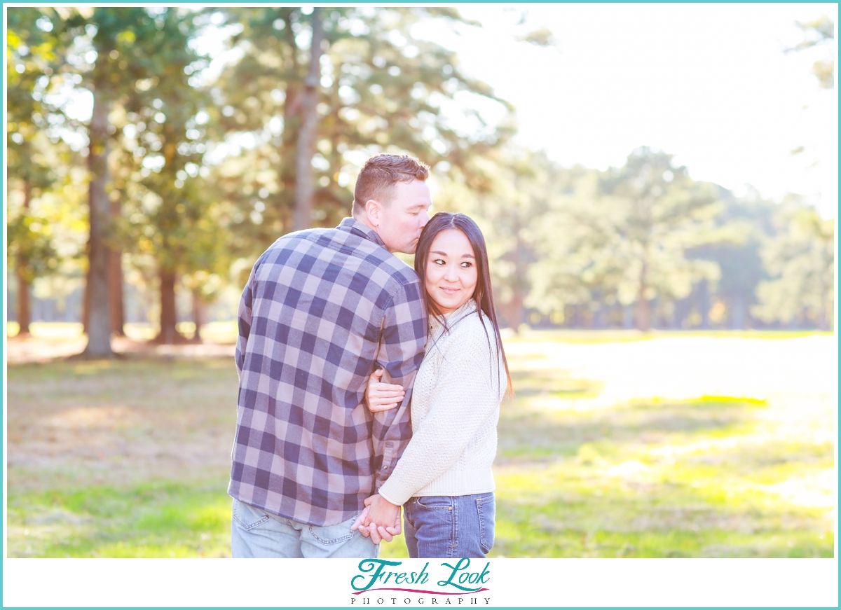 romantic engagement session photos