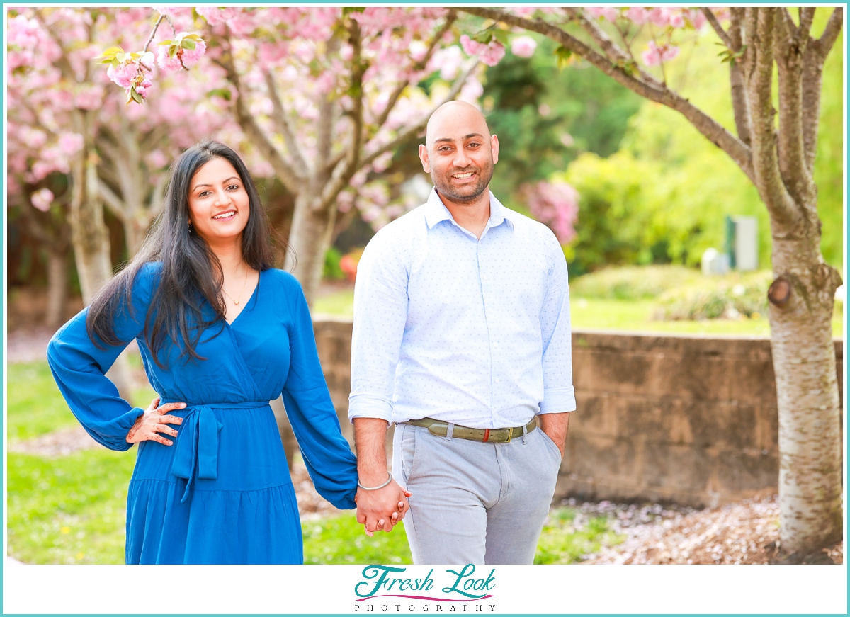 Cherry Blossom Engagement Session