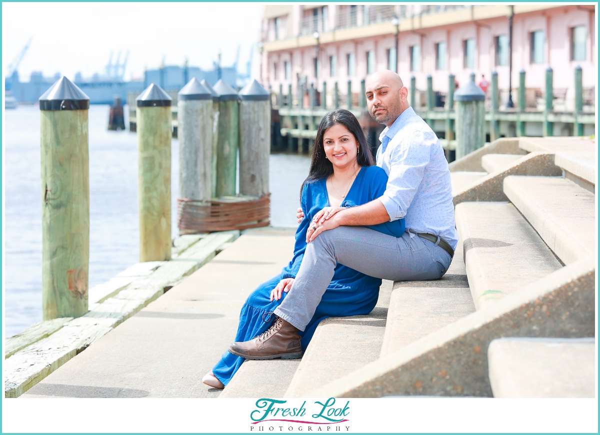 photoshoot by the water