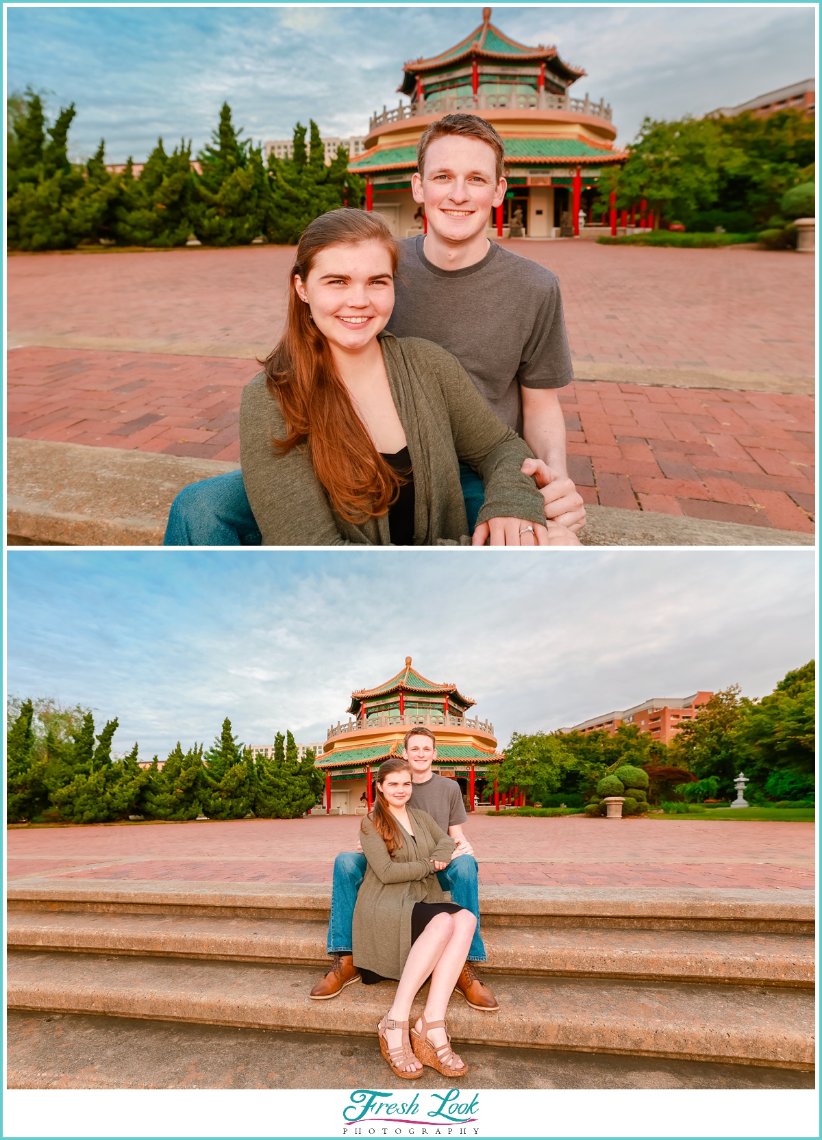 Norfolk Pagoda Engagement Session