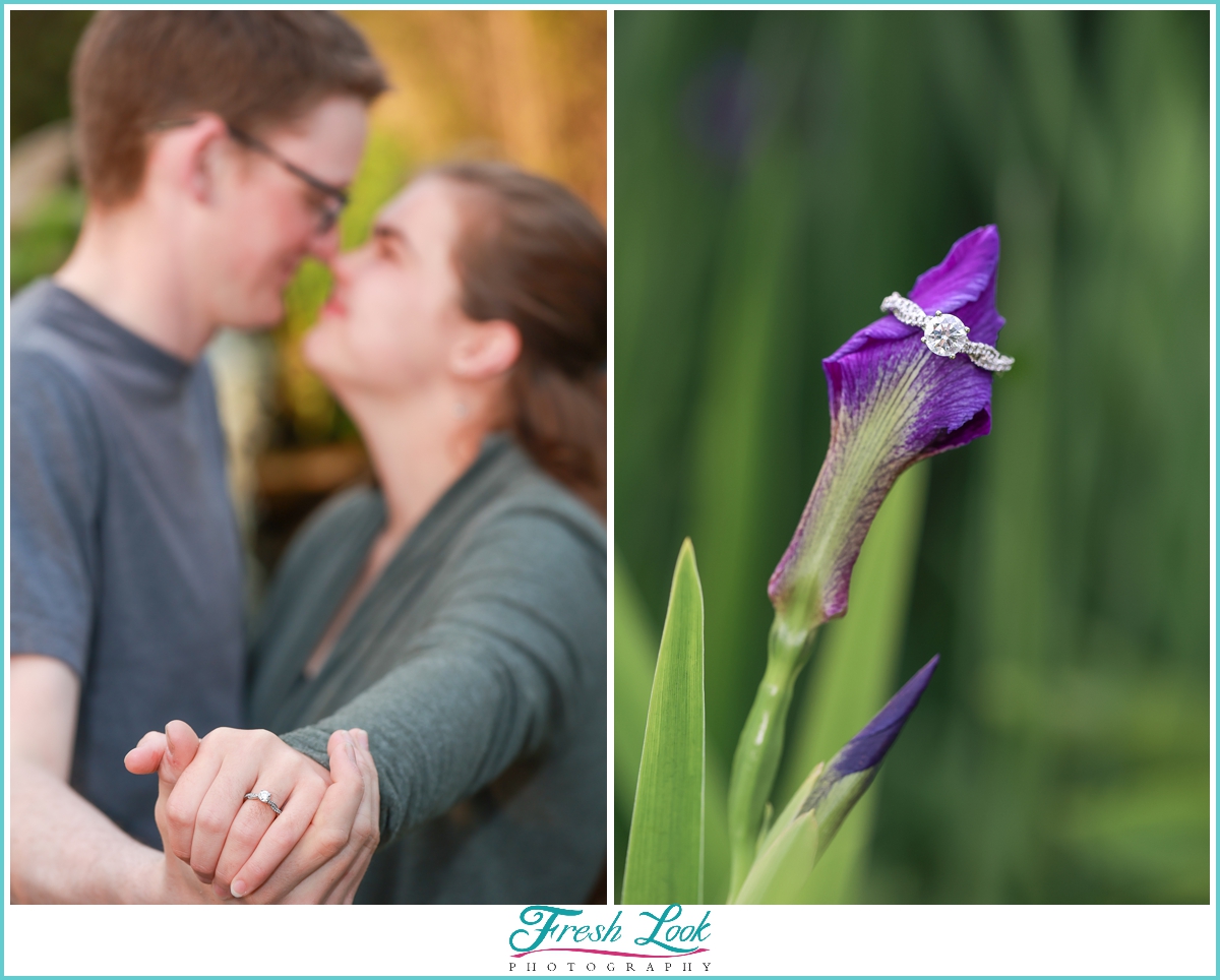 Engagement ring detail session