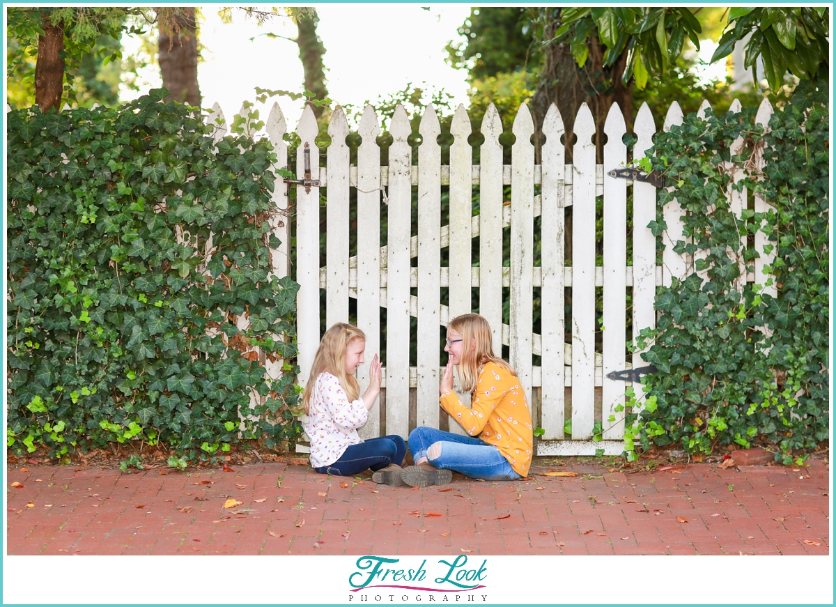 playing together at the photoshoot in Norfolk