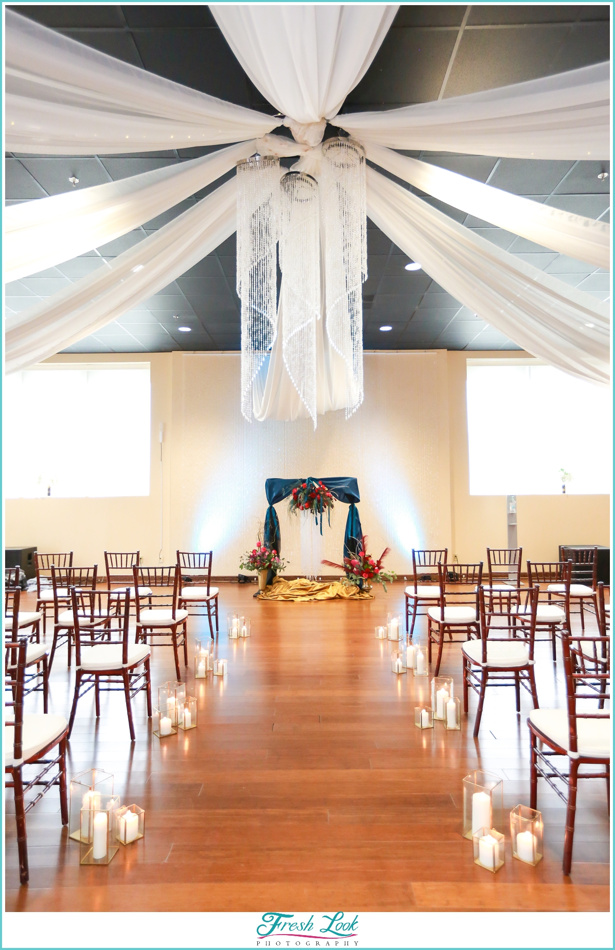 wedding ceremony setup at Mambo Room
