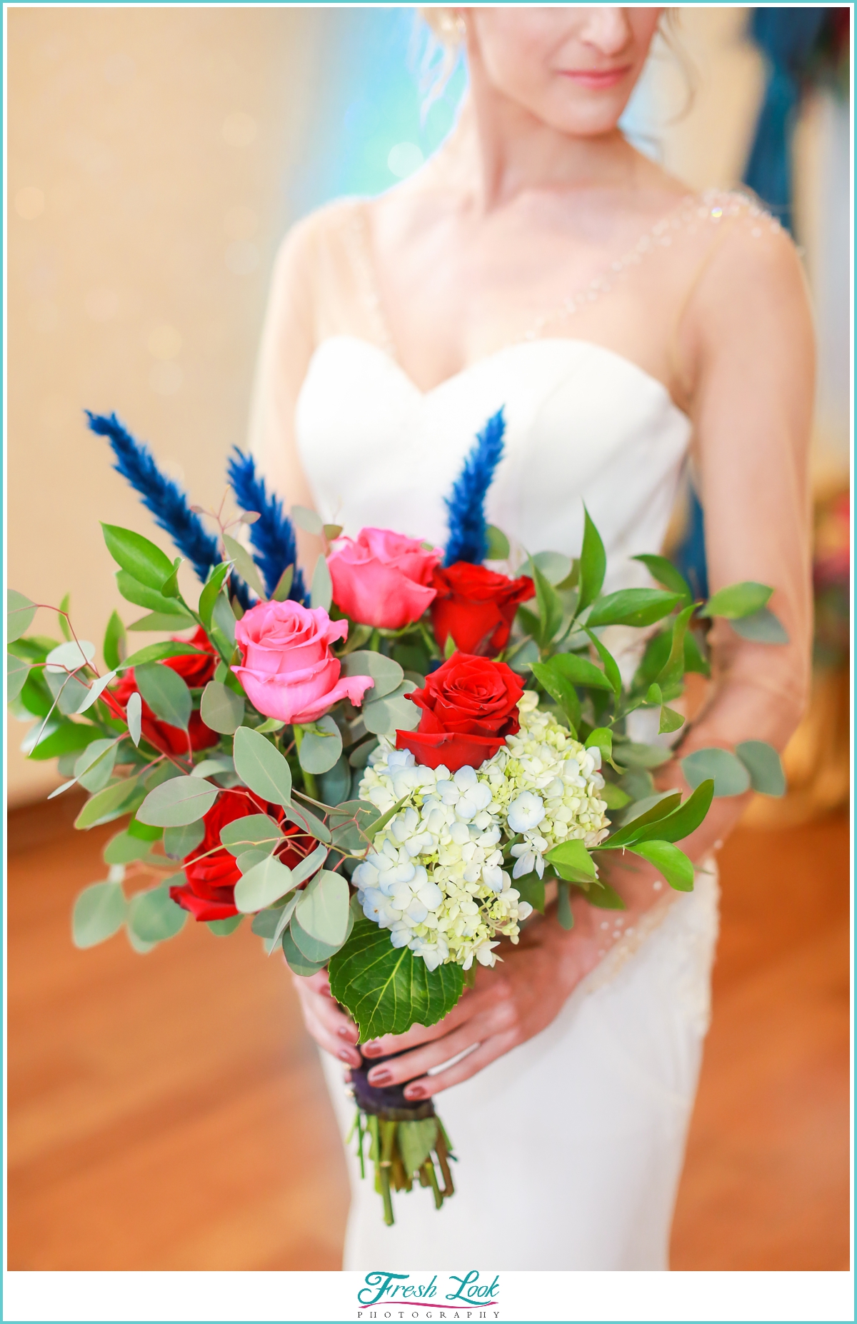 jewel toned bridal bouquet