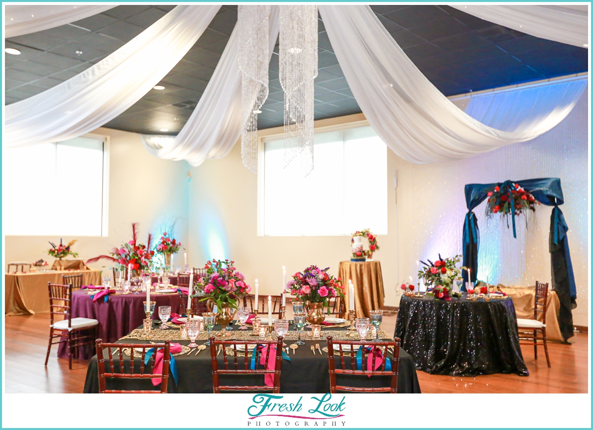 Wedding Reception decor at Mambo Room