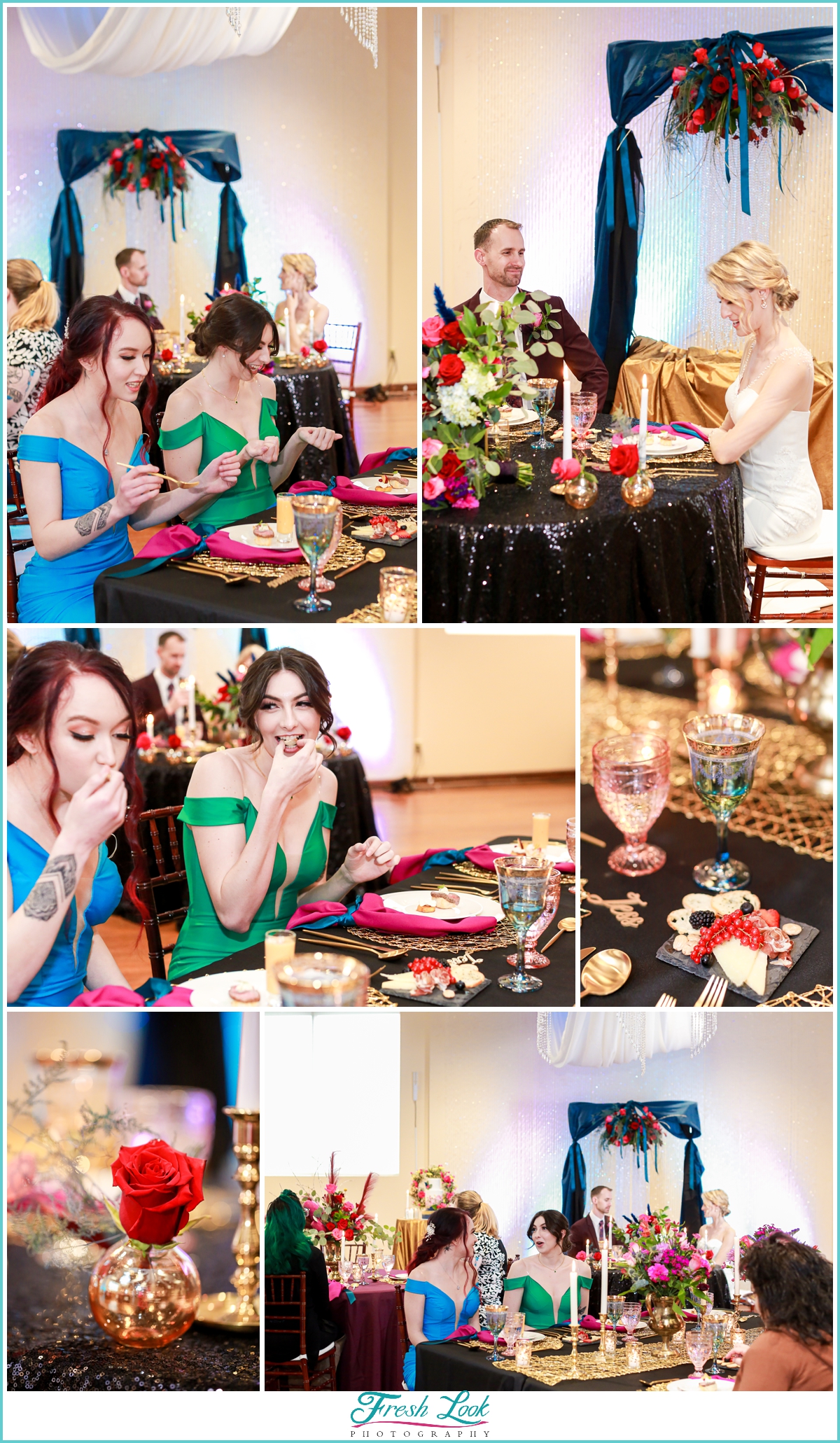 reception decor at Mambo Room wedding