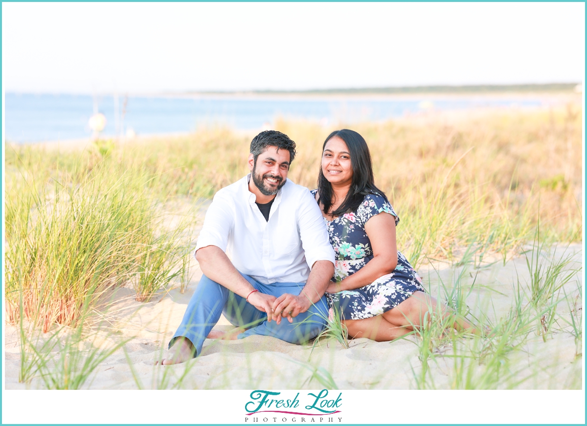 beach engagement session