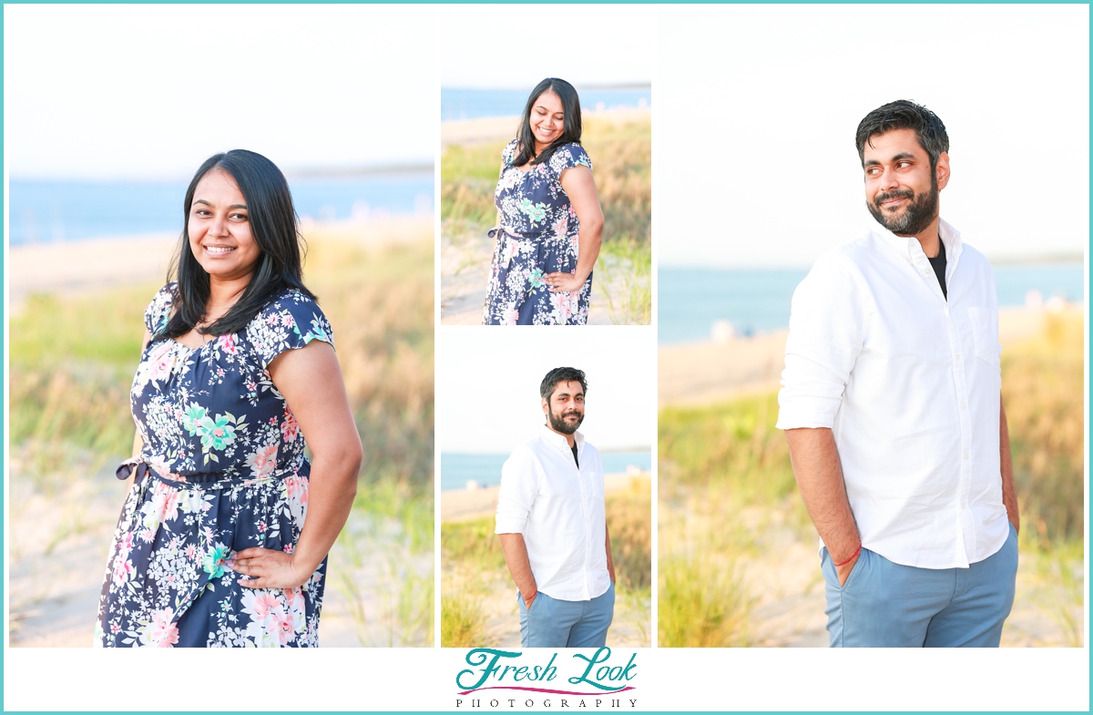 oceanfront engagement photoshoot