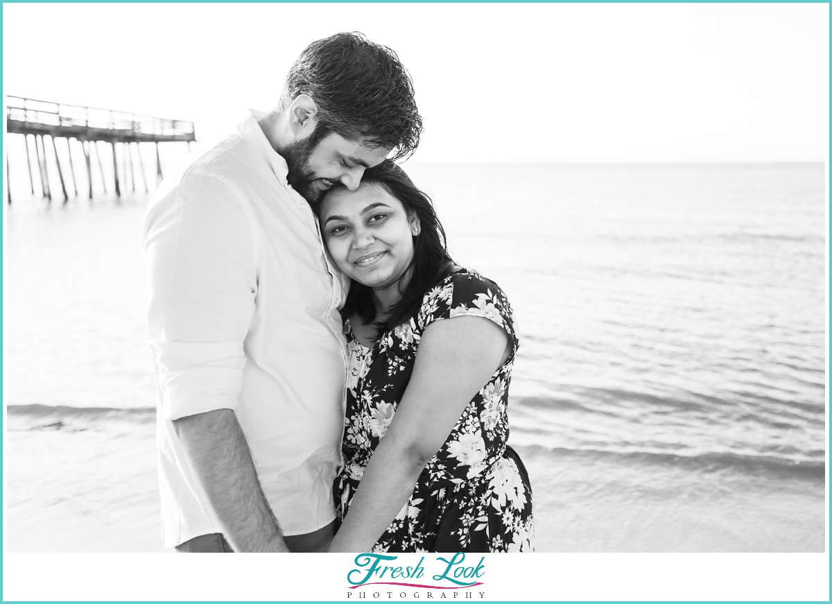 romantic Virginia Beach proposal photographer