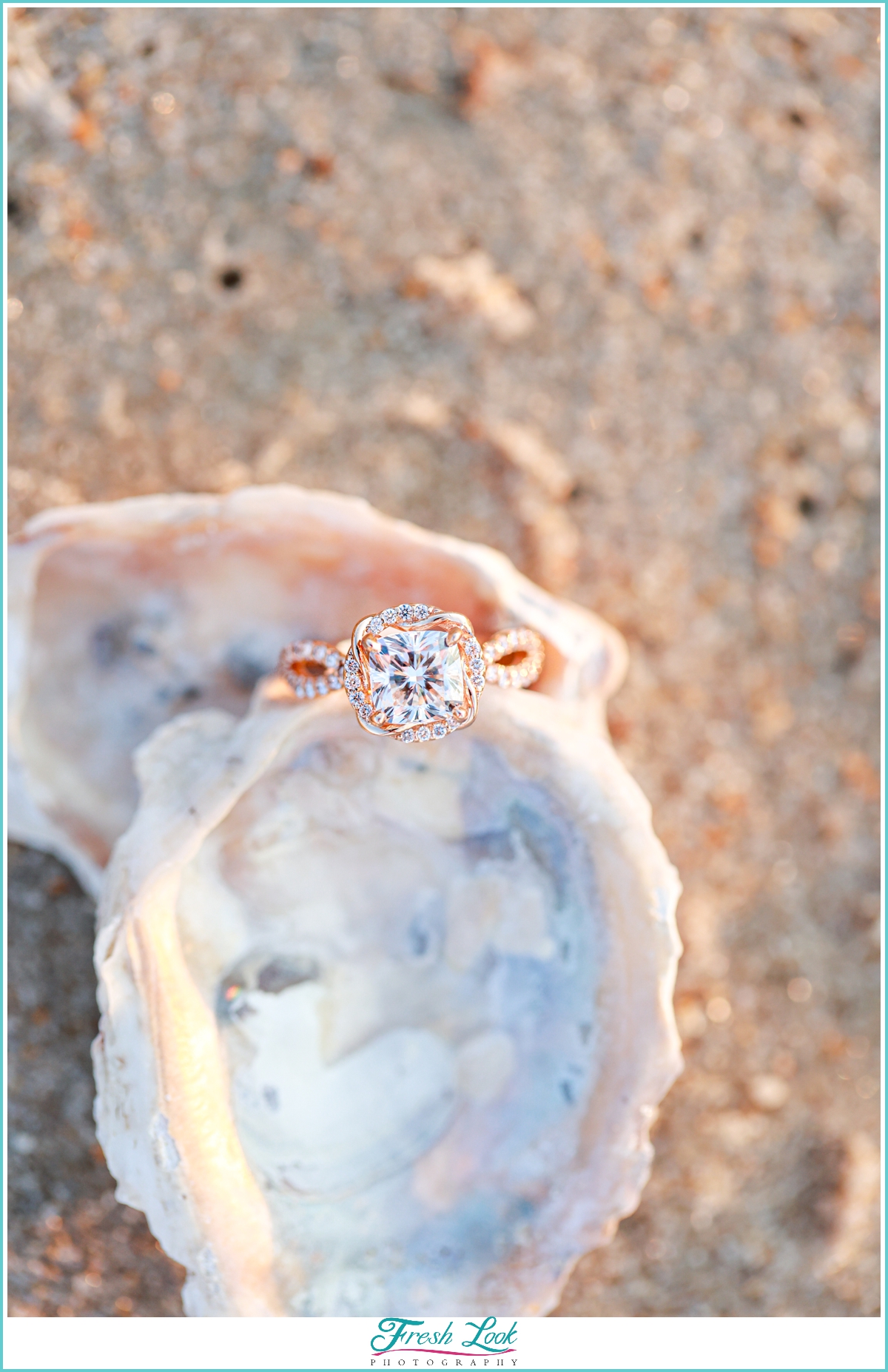 beach engagement ring