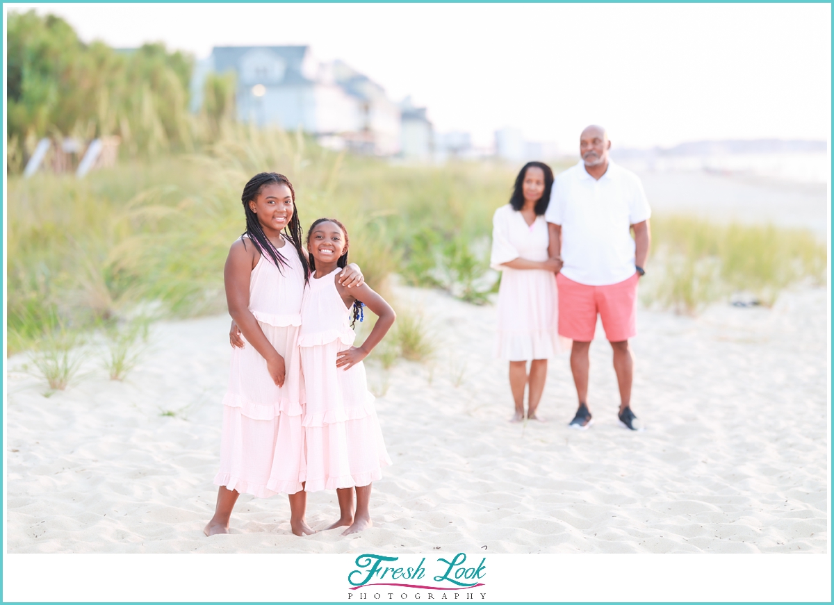 grandparents and grandkids photoshoot