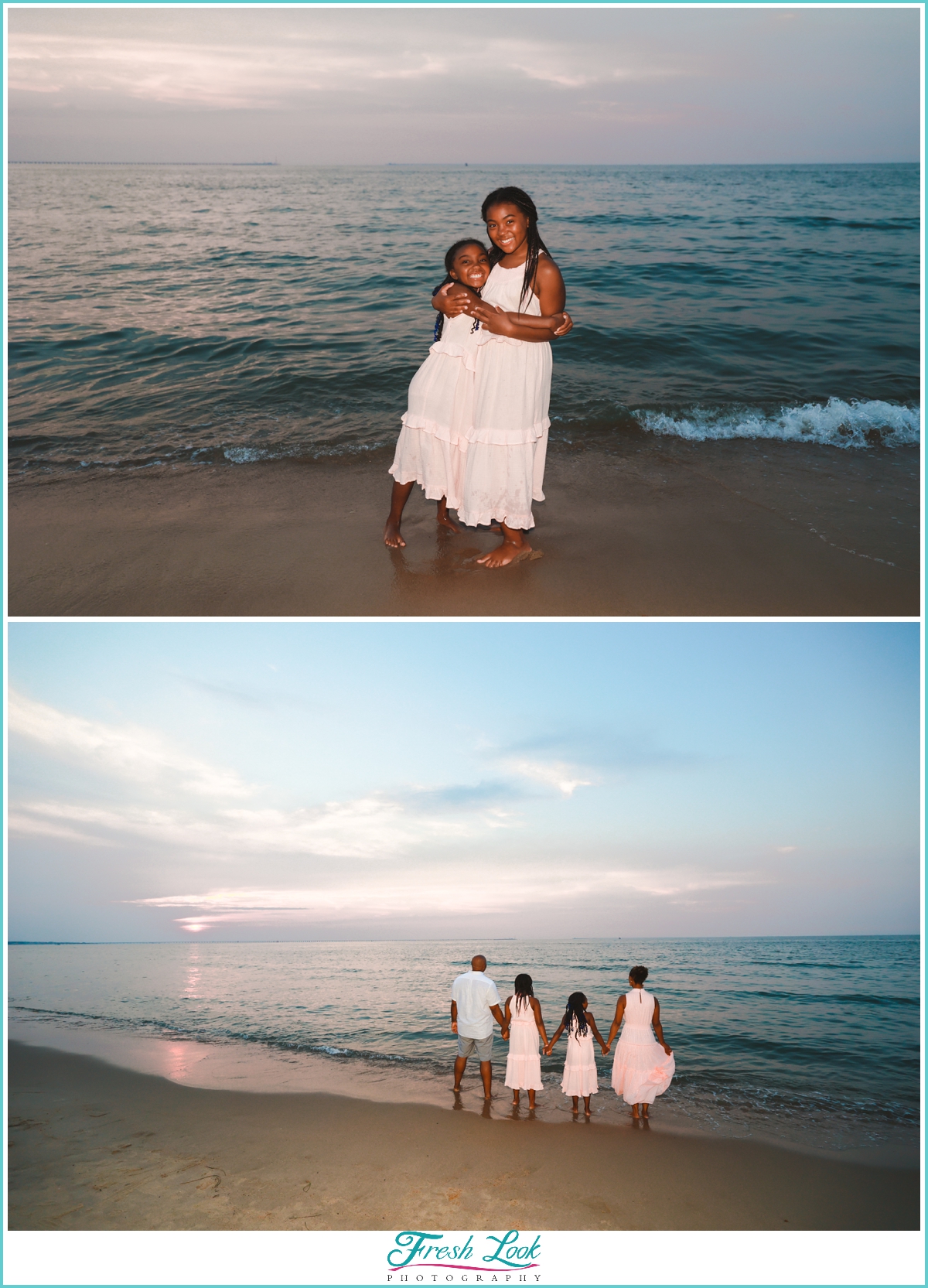 sunset on the beach photoshoot