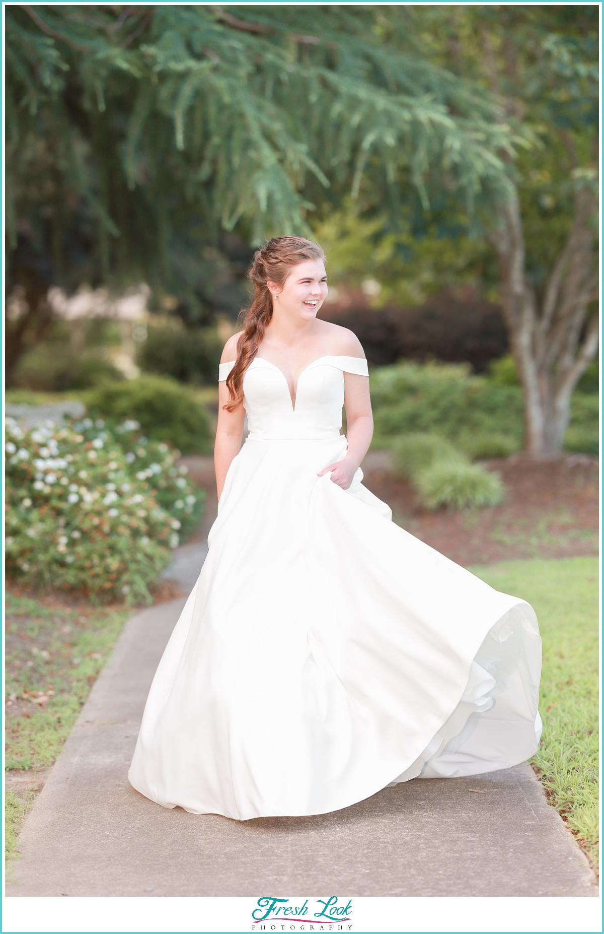 joyful bridal portraits