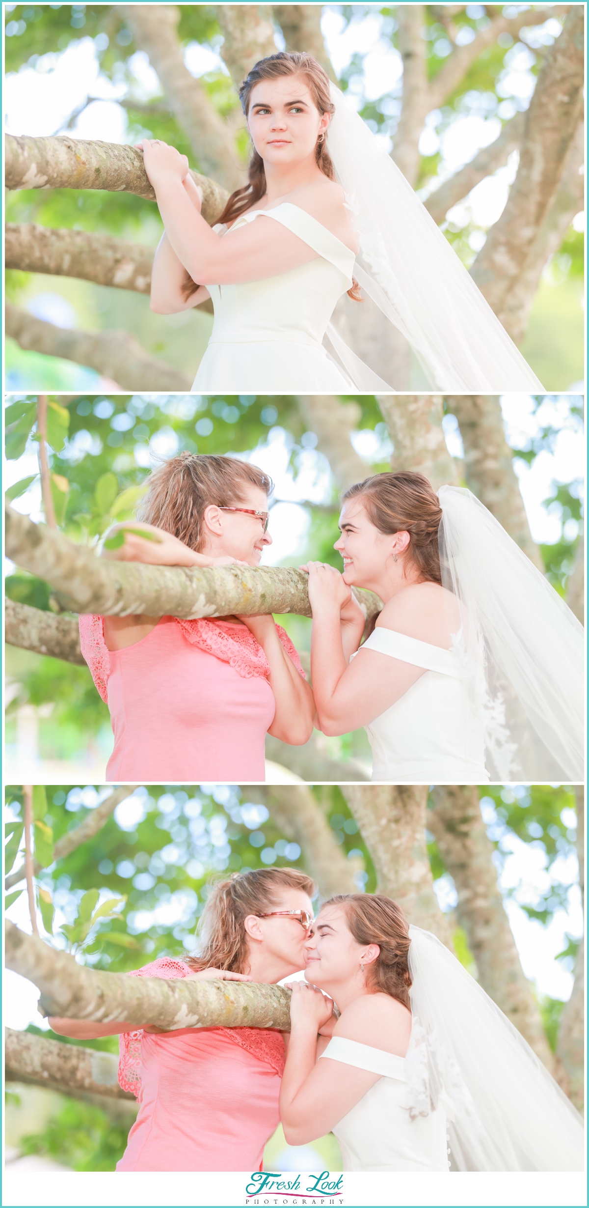 bride and her mom special moment