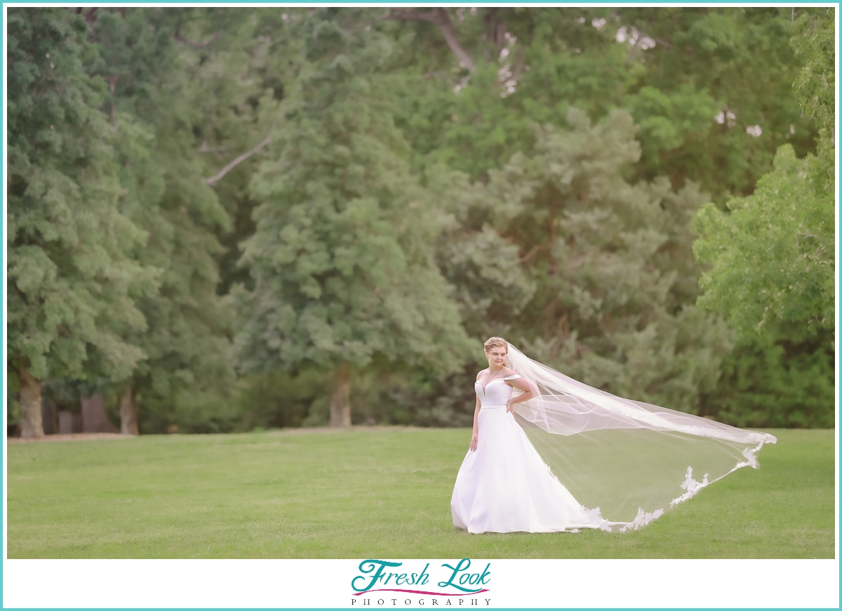 bridal portraits in the park