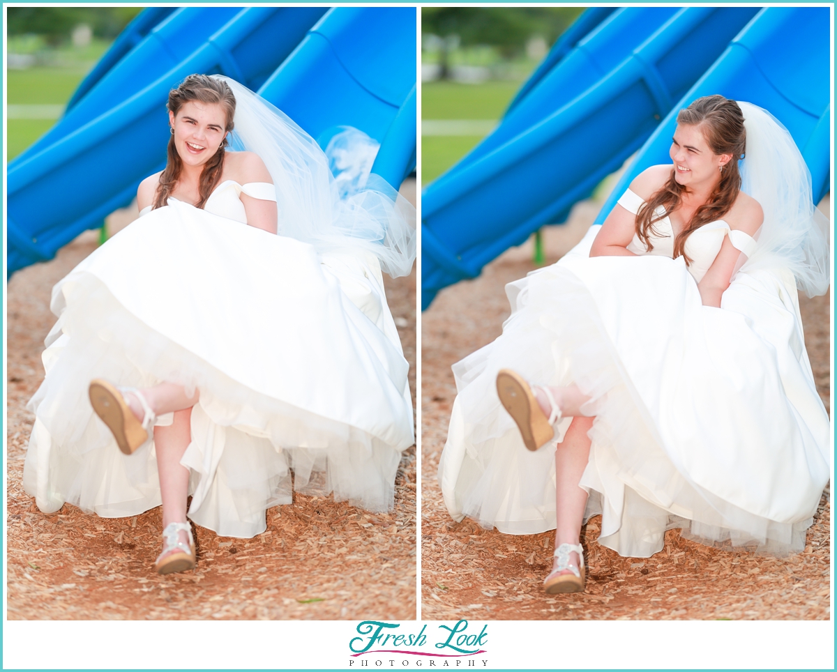 fun bridal photoshoot