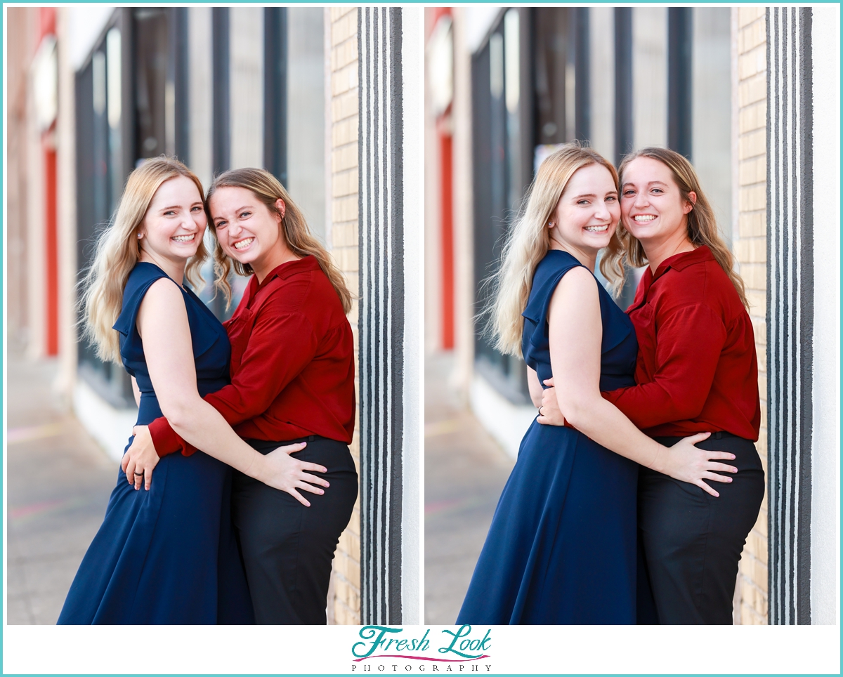 lesbian engagement session