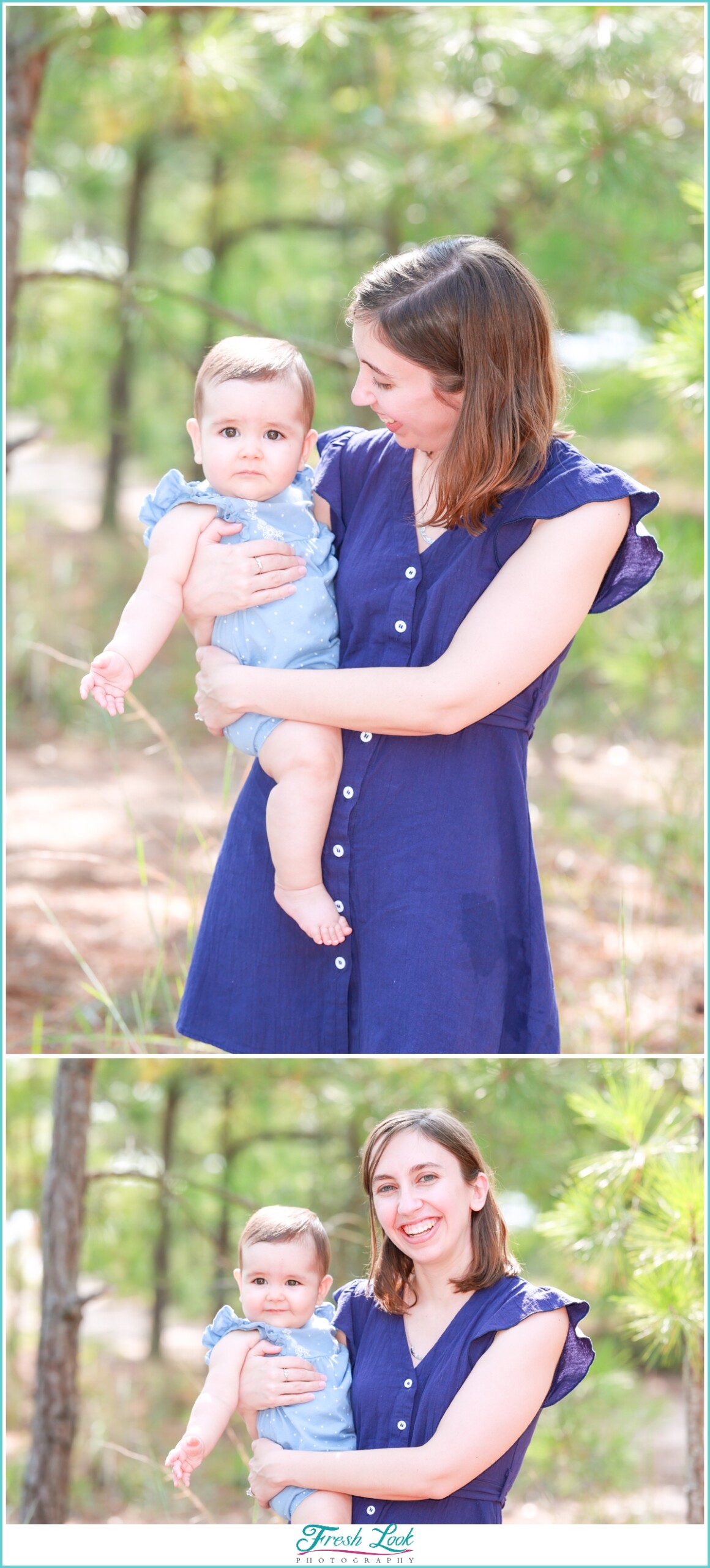 Woodsy Mother and Daughter Photoshoot