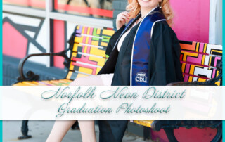 Norfolk Neon District Graduation Photoshoot